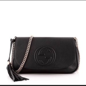 🔴SOLD!🔴 NEW Black Gucci Soho Chain Crossbody Bag